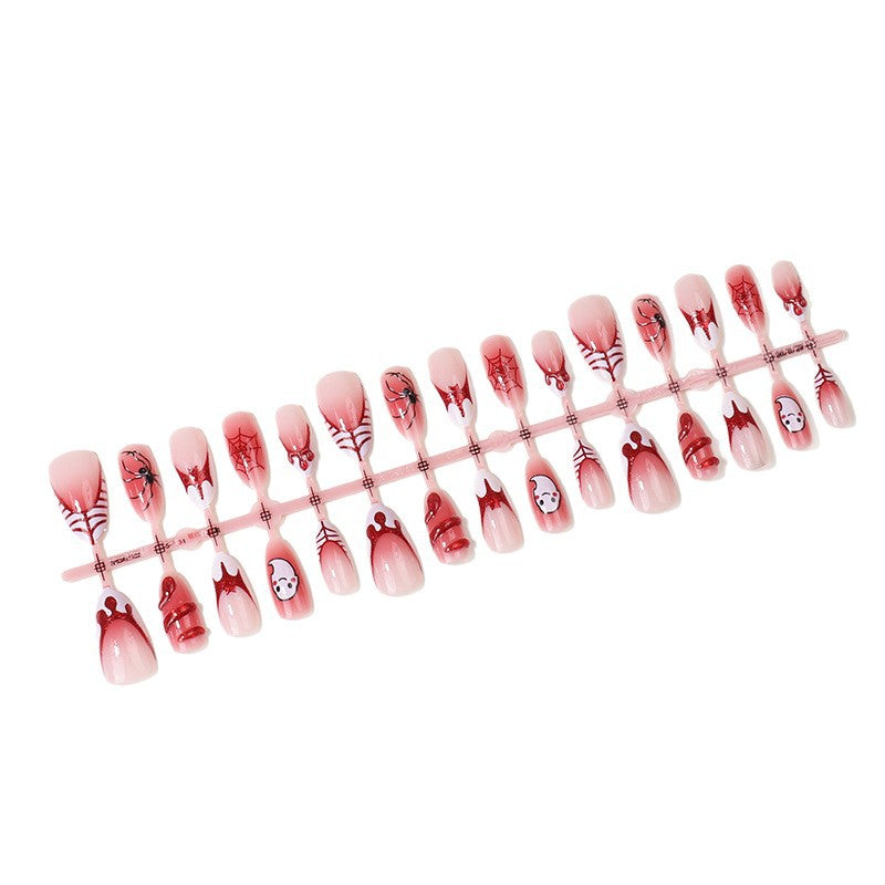 Halloween-Themen Press-On Nagelkunst Set Brehn