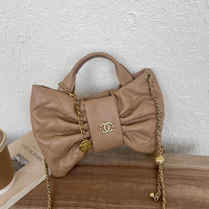 Gepolsterte Handtasche mit Schleifenakzent