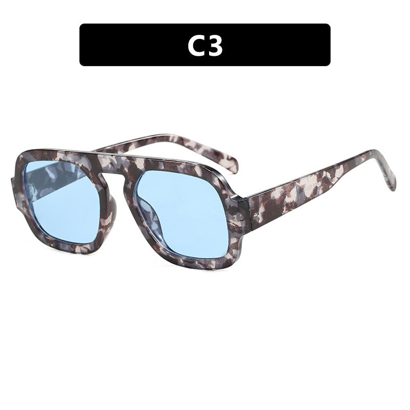 Damen moderne oversized Sonnenbrille im kantigen Design Brehn