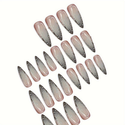 Elegantes Stiletto Press-On Nagelset Brehn