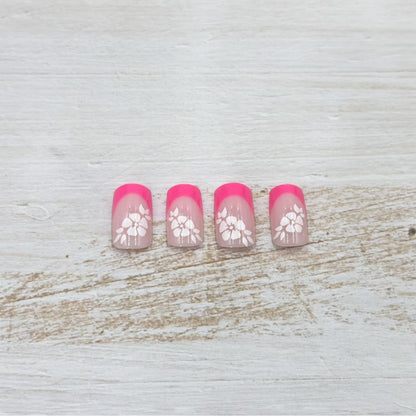Floral Accent Acryl Nagelkunst Set