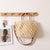 Damen Handtasche aus hochwertigem Makramee mit Holzgriff Brehn