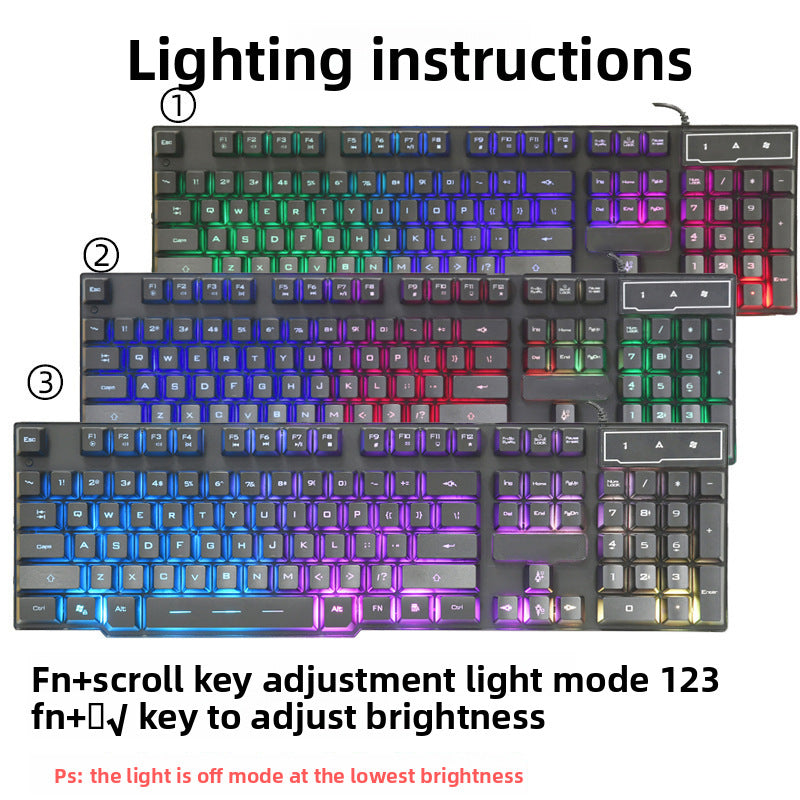 Rgb Beleuchtete Gaming-Tastatur Brehn