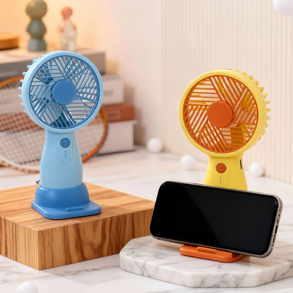 Damen tragbarer USB-Handventilator mit drehbarem Kopf und variabler Geschwindigkeitsregelung Brehn