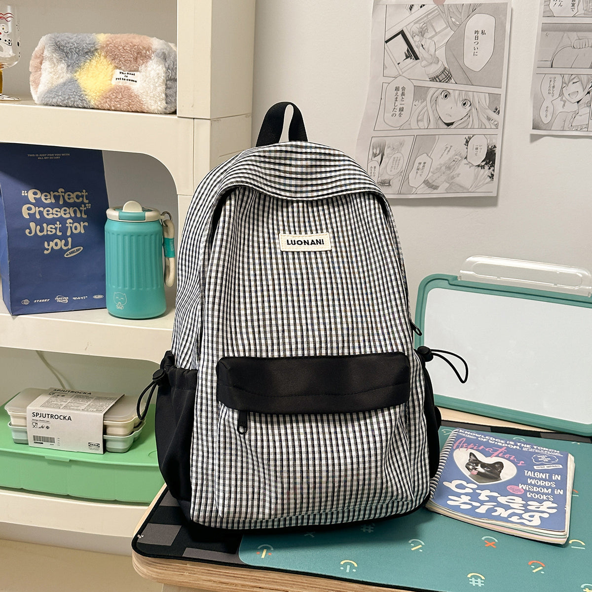 Stylische gestreifte Rucksack Brehn
