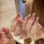 Dekoratives florales Press-On-Nagelkunst-Set Brehn