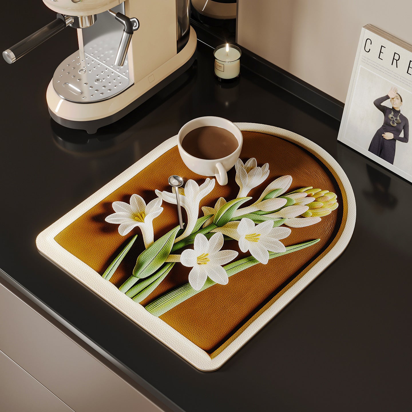Dekorativer Floral Küchenmatte Brehn