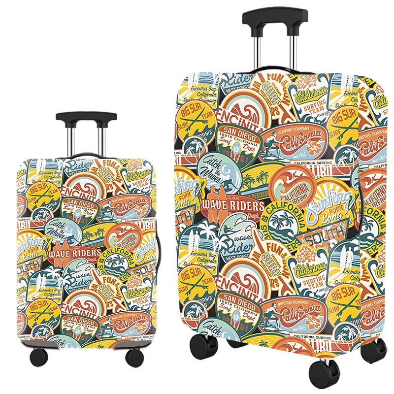Vintage-Reise-Themen-Hartschalenkoffer Brehn