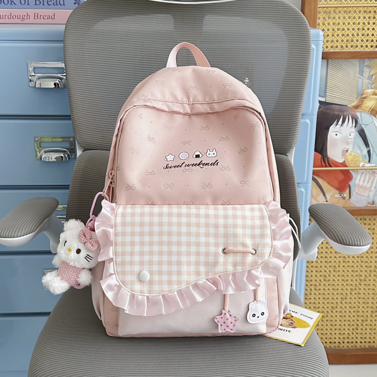 Verspielt Rüschendes Design Rucksack