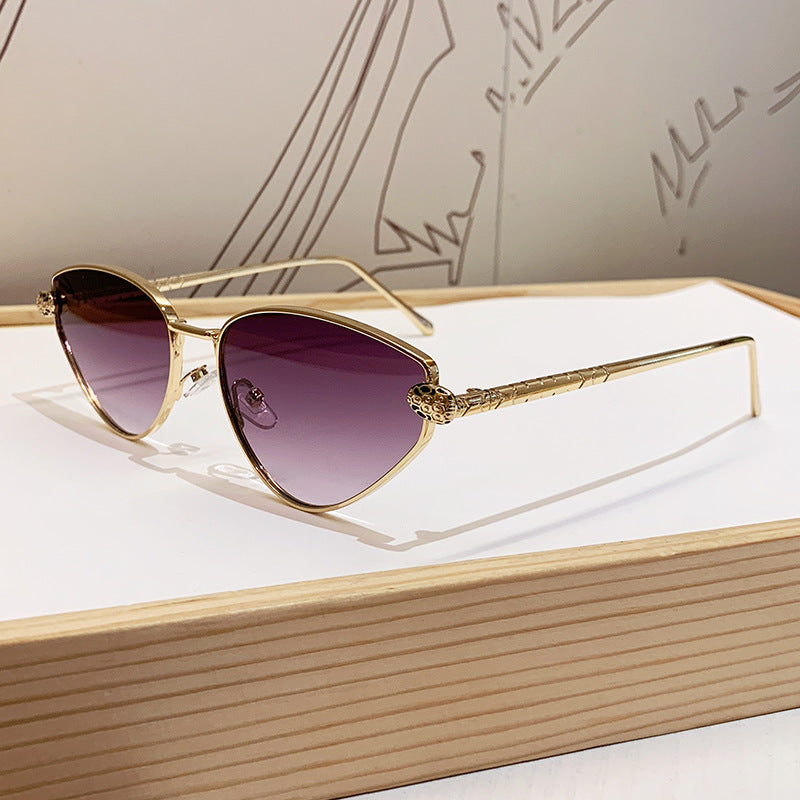 Damen Designer-Sonnenbrille mit schickem Cat-Eye-Design und luxuriösem Rahmen Brehn