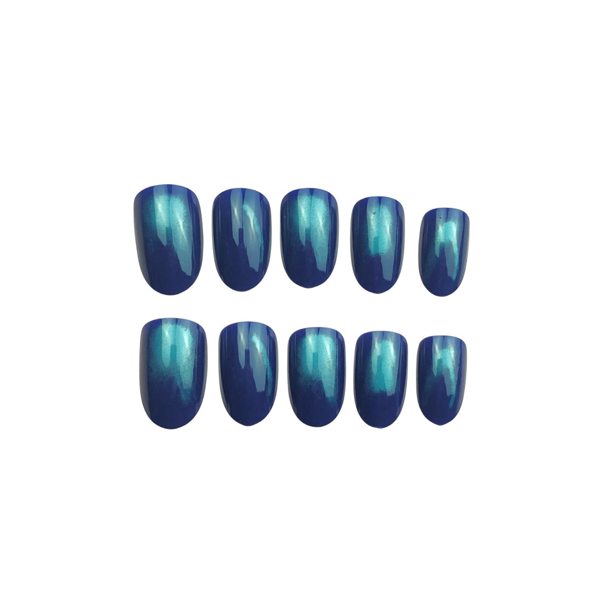 Press-On Nail Set mit stylischem irisierendem Finish Brehn