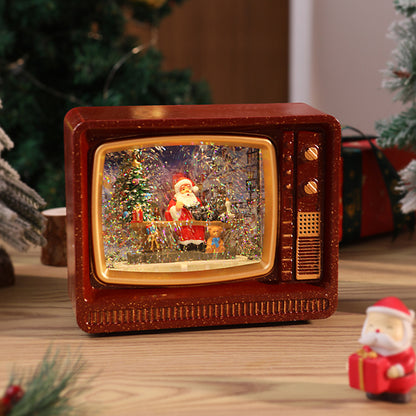 Nostalgisches Weihnachtsfernseher-Dekor Brehn