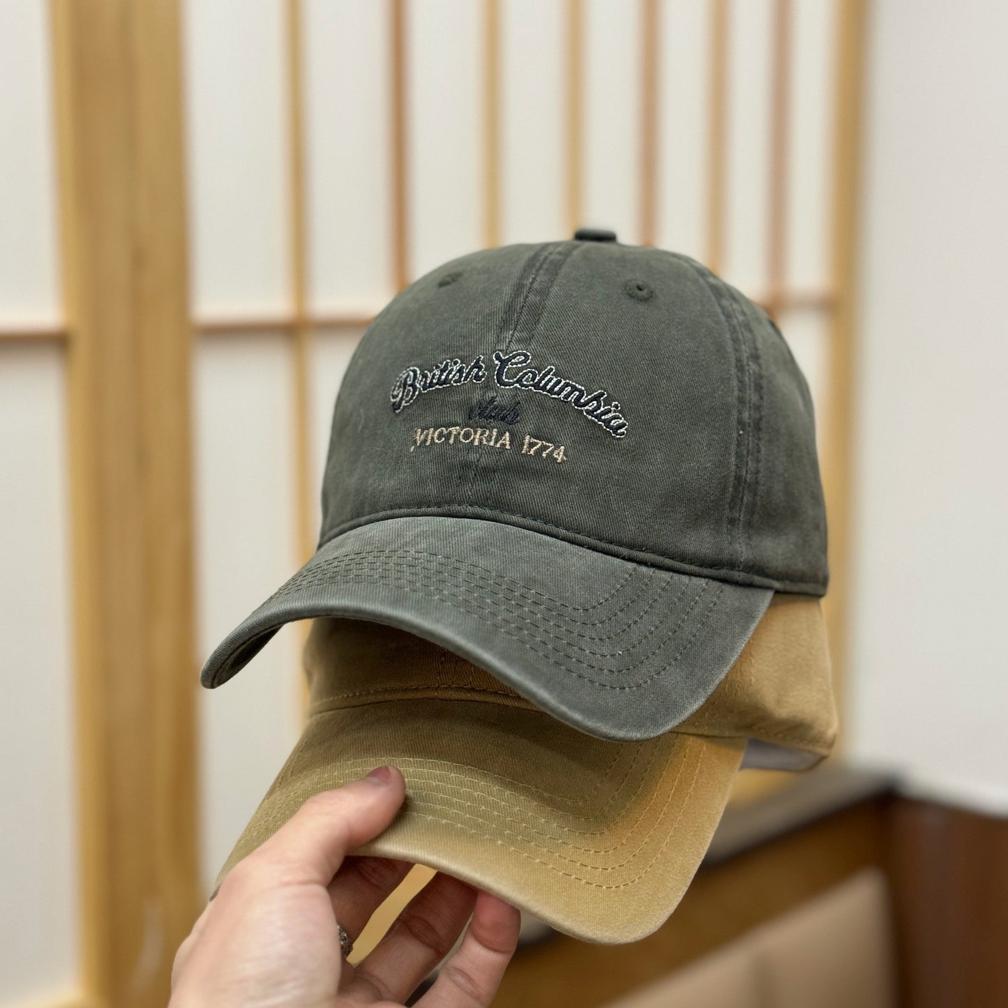 Herren Vintage-inspirierte verrostete Baseballmütze Brehn