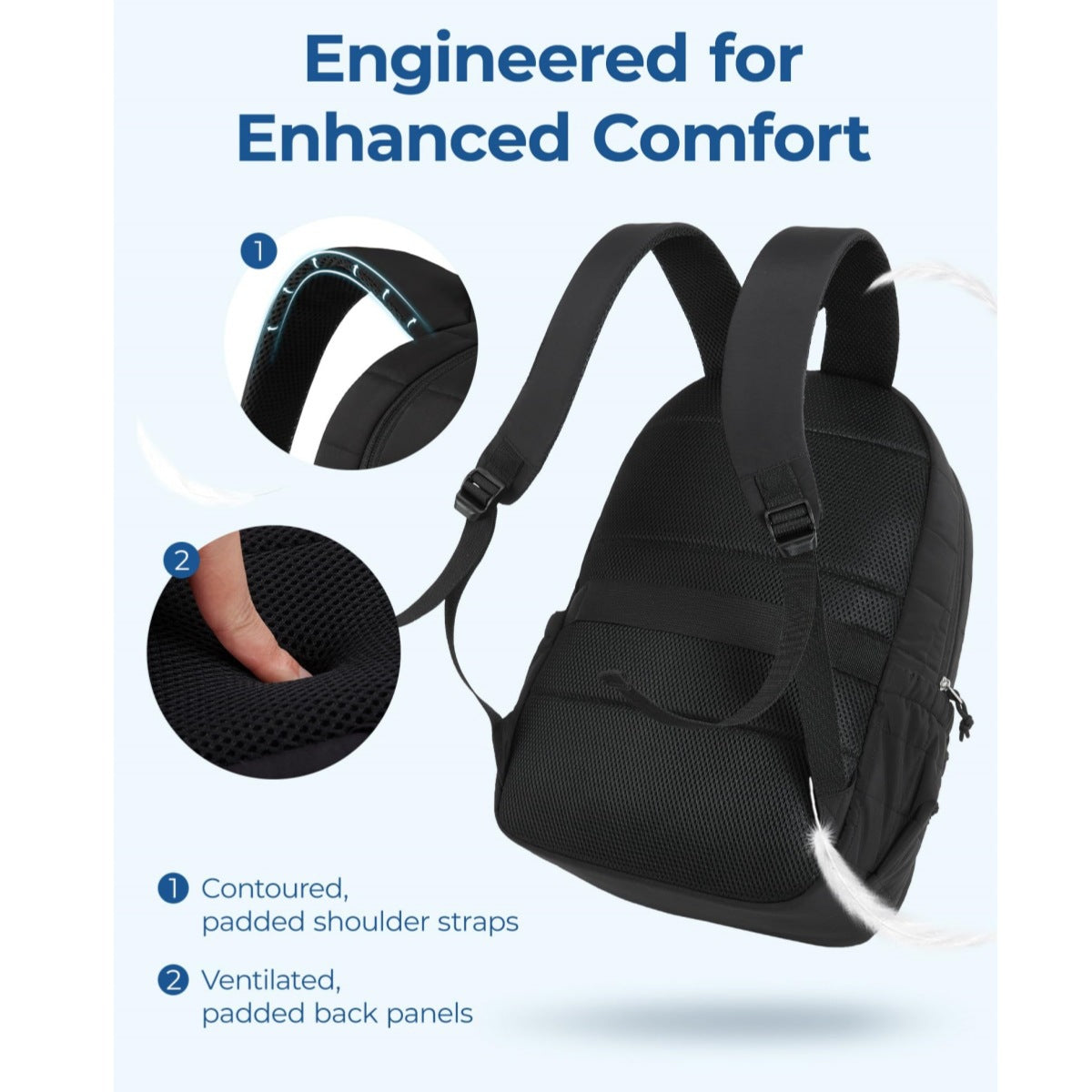 Stilvolle und Gepolsterte Rucksacktasche Brehn