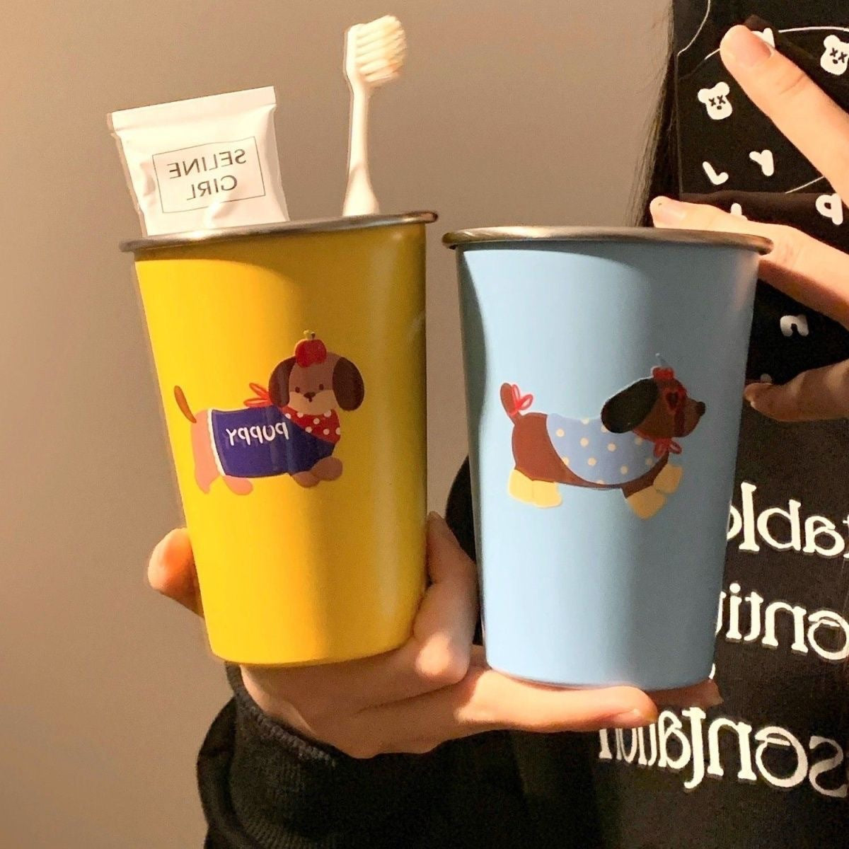 Zahnbürstenhalter mit Niedlichem Hundemotiv Brehn