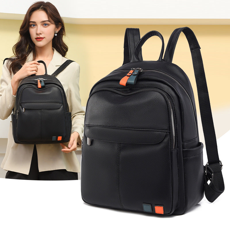 Leder Mehrfachfach Rucksack Brehn