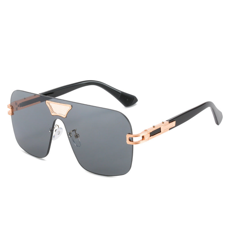 Damen modische Oversized-Sonnenbrille mit speziellem Rahmen und UV-Schutz Brehn