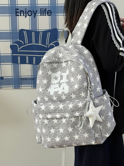 Stylische Sternen-Print Schulrucksack Brehn