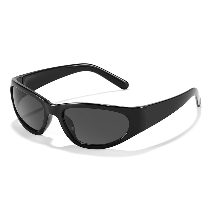 Damen modische Sonnenbrille im futuristischen Stil Brehn