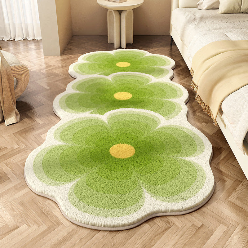 Blumenförmiger Teppich