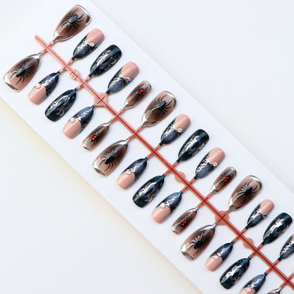 Premium Halloween-Themen Press-On Nagelkunst