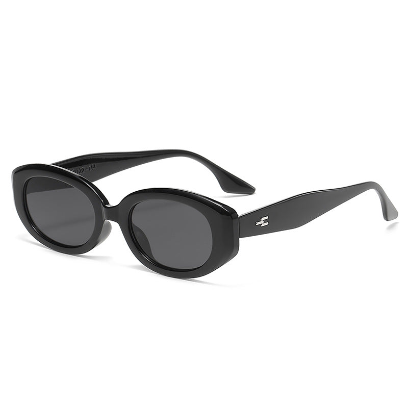 Damen modische Sonnenbrille mit modernem, ovalem Rahmen Brehn