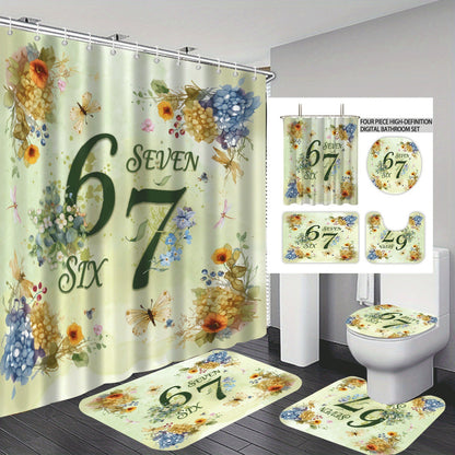 Buntes Dessert-Themen Badezimmer Set Brehn