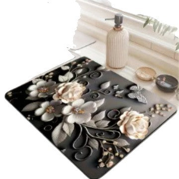 Künstlerische Floral Küchenmatte Brehn