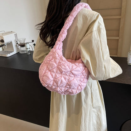 Gepolsterte Schlappen-Handtasche