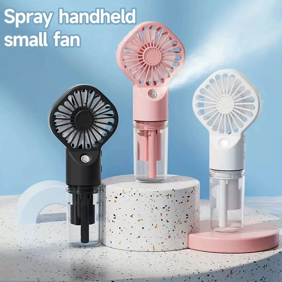 Unisex Einheitsgröße wiederaufladbarer Handmister mit abnehmbarem klarem Wassertank und einstellbarem Luftstrom Brehn