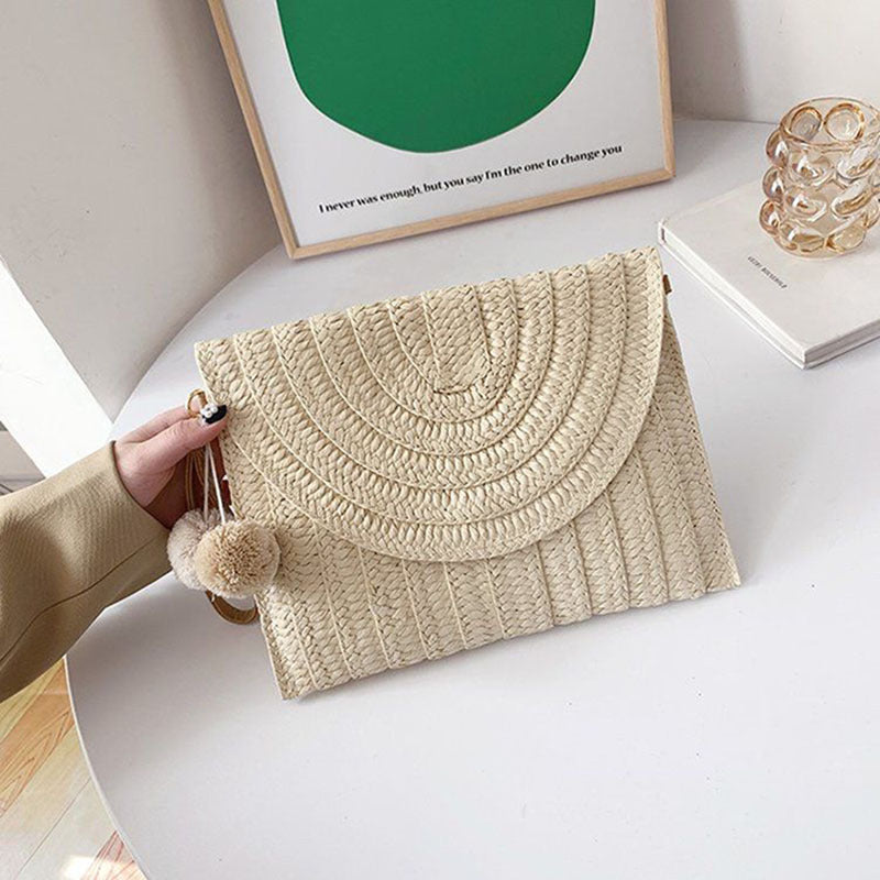 Stilvolle und Handgefertigte Clutch-Tasche Aus Naturmaterial Brehn