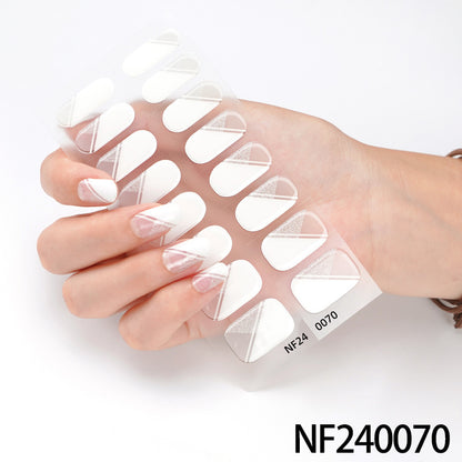Künstlerische Franse Tipp Nagel Wraps
