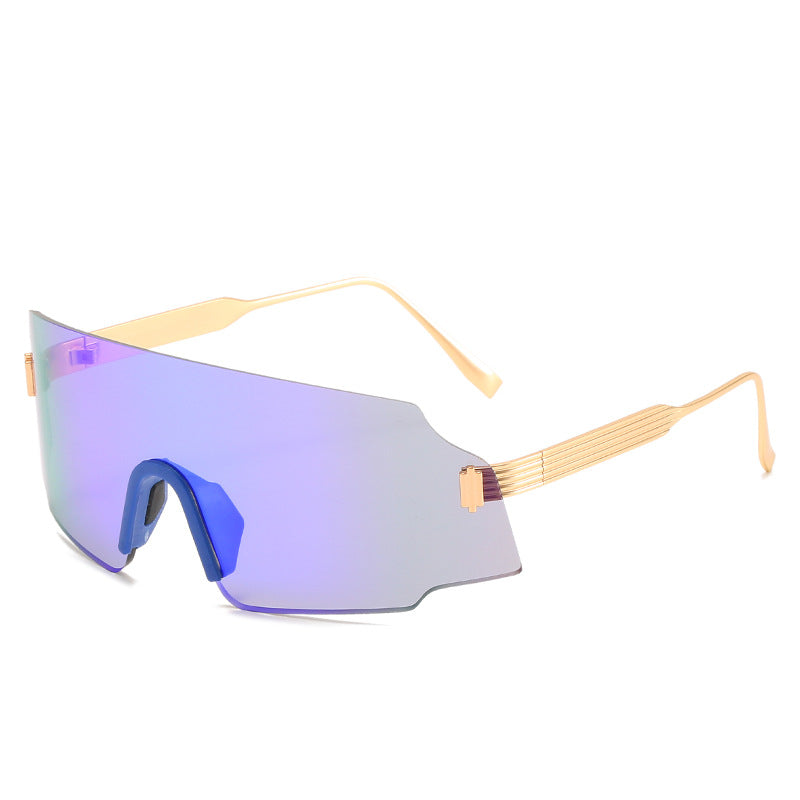 Damen sportliche Sicherheits-Sonnenbrille mit modernem, transparentem Design Brehn