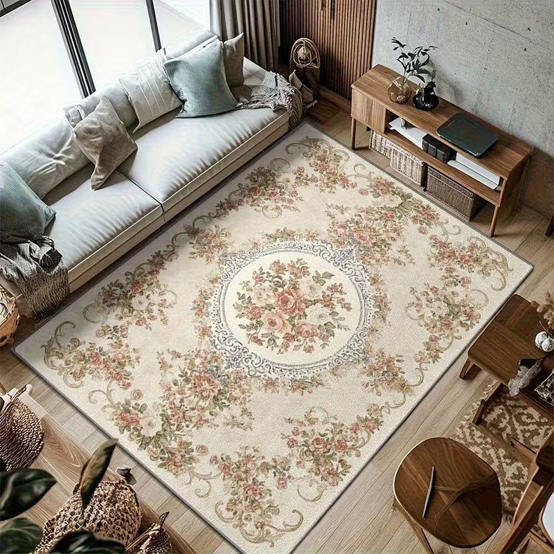Vintage Floral Pattern Bereich Teppich Brehn