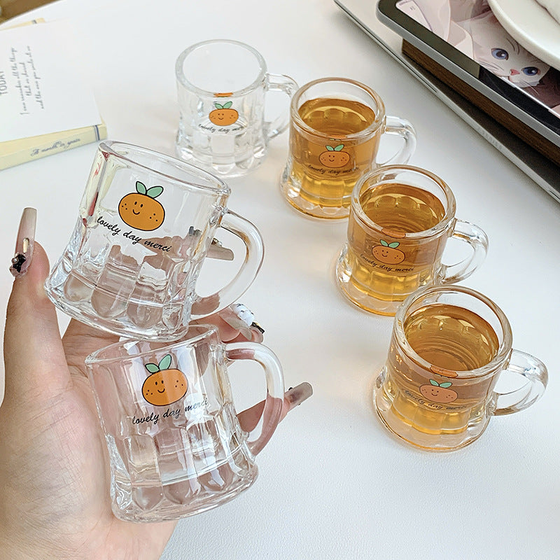Keramiktassen Set mit Fröhlichem Orangendesign Brehn