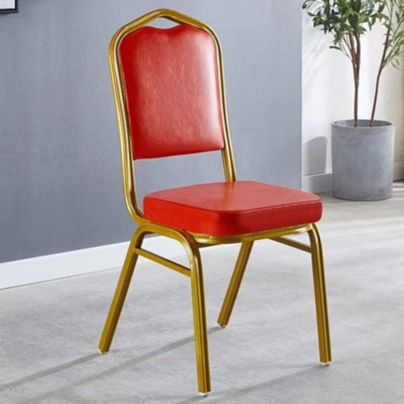 Eleganter gepolsterter Essstuhl mit goldenen Rahmen Brehn