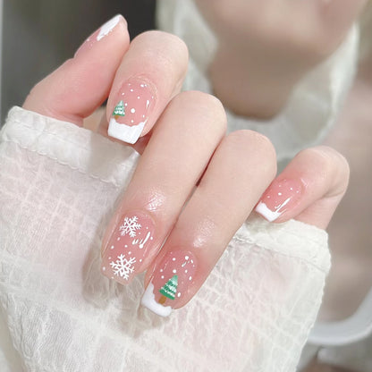 Festliche holiday-themed Nagelkunst Brehn
