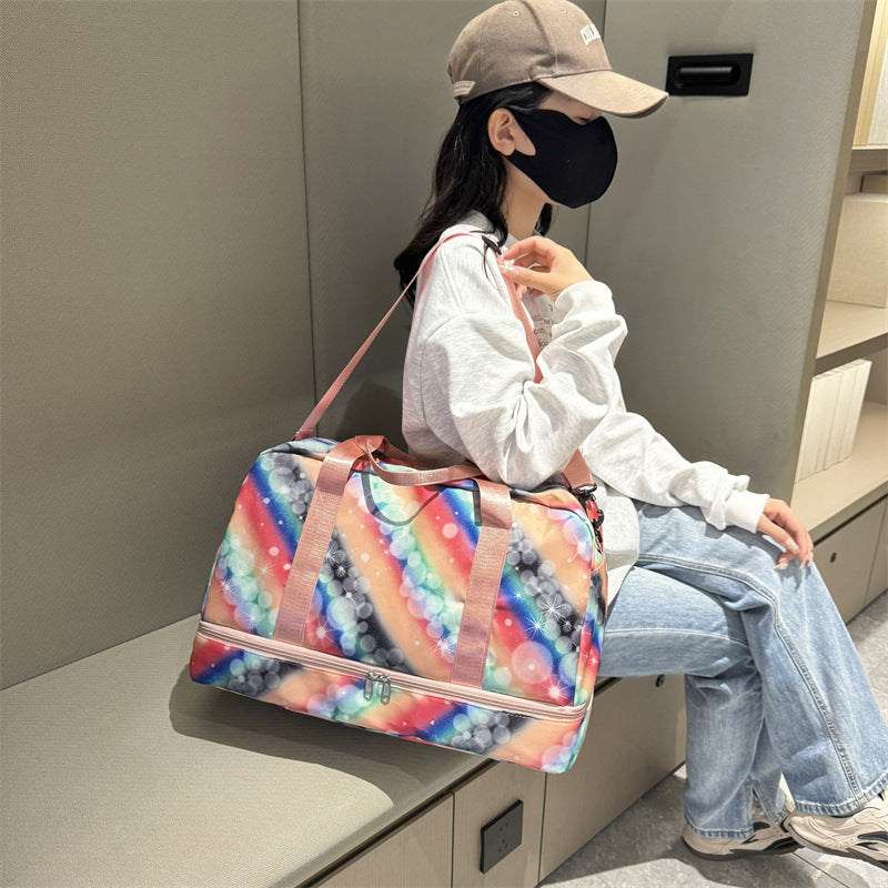 Freizeit-Reisetasche mit Buntem Design und Mehreren Fächern Brehn