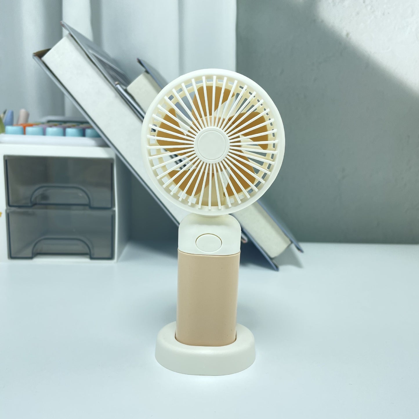 Damen Tragbarer Tischventilator mit USB-Anschluss und flexiblem Neigungswinkel Brehn