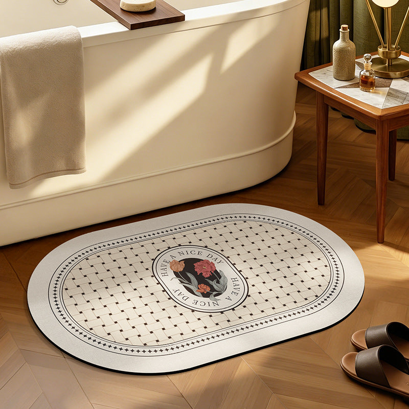 Botanisches Design Badmatte Brehn