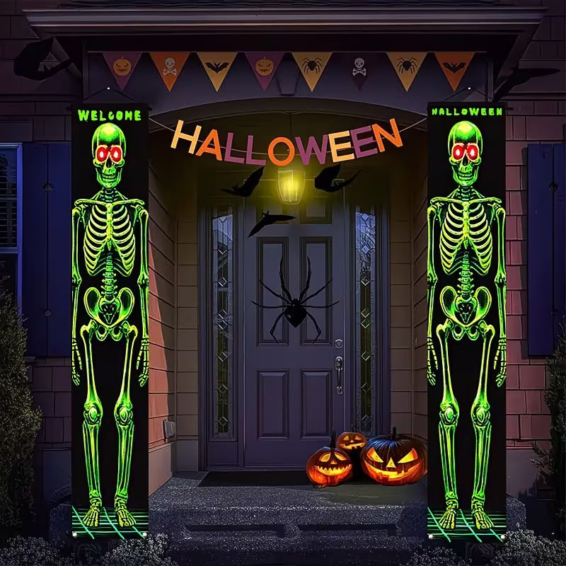 Hängendes Halloween-Türbanner Set