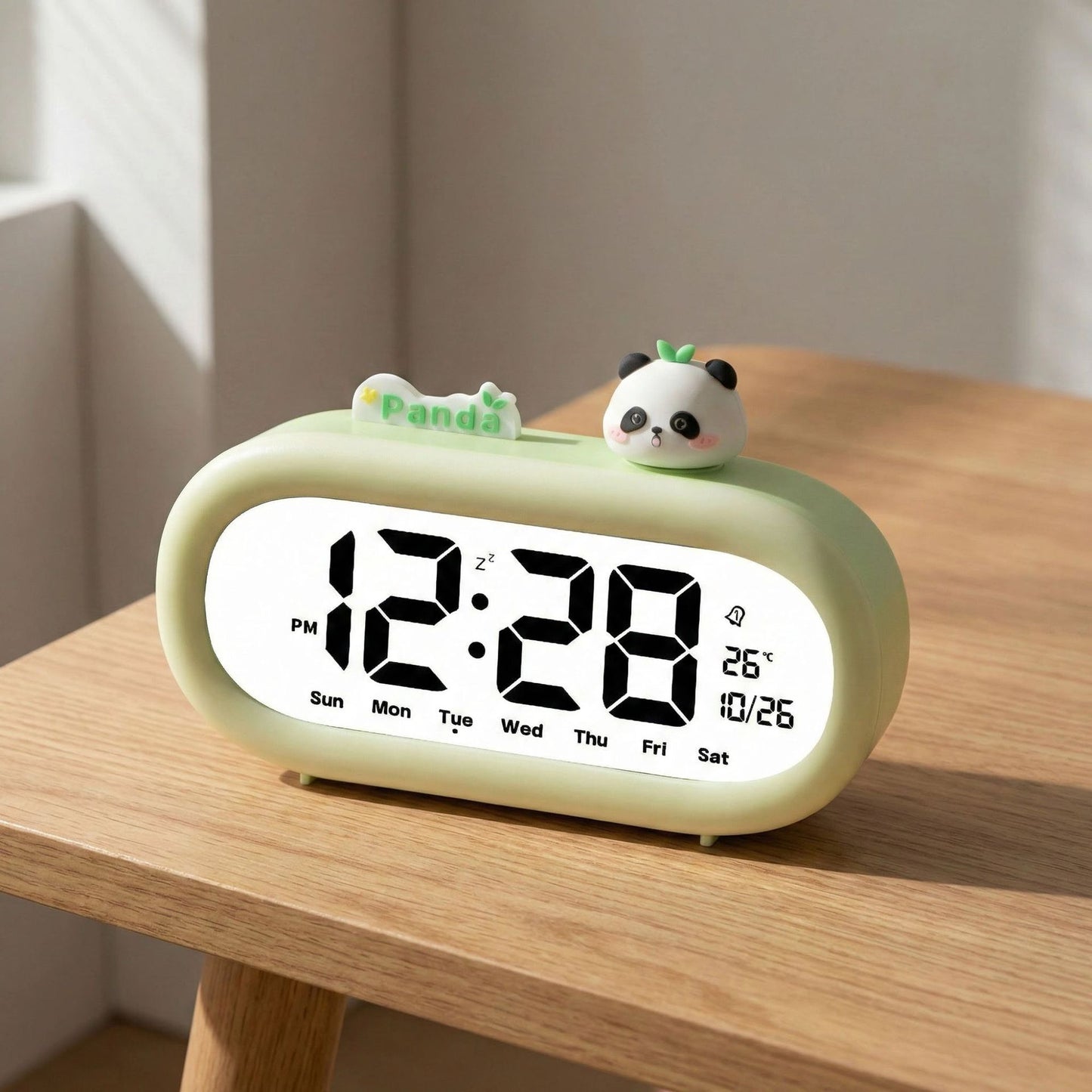 Digitaler Nachttischwecker mit Pandadesign Brehn