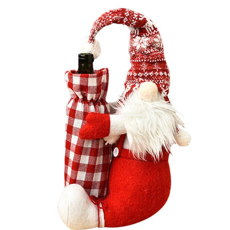 Dekorative Weihnachtsmann Flaschenhalter