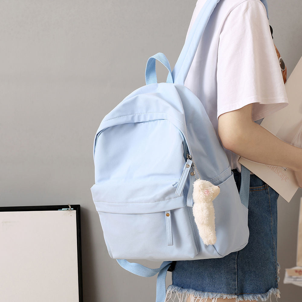 Casual Rucksack mit Plüsch-Schlüsselanhänger Brehn