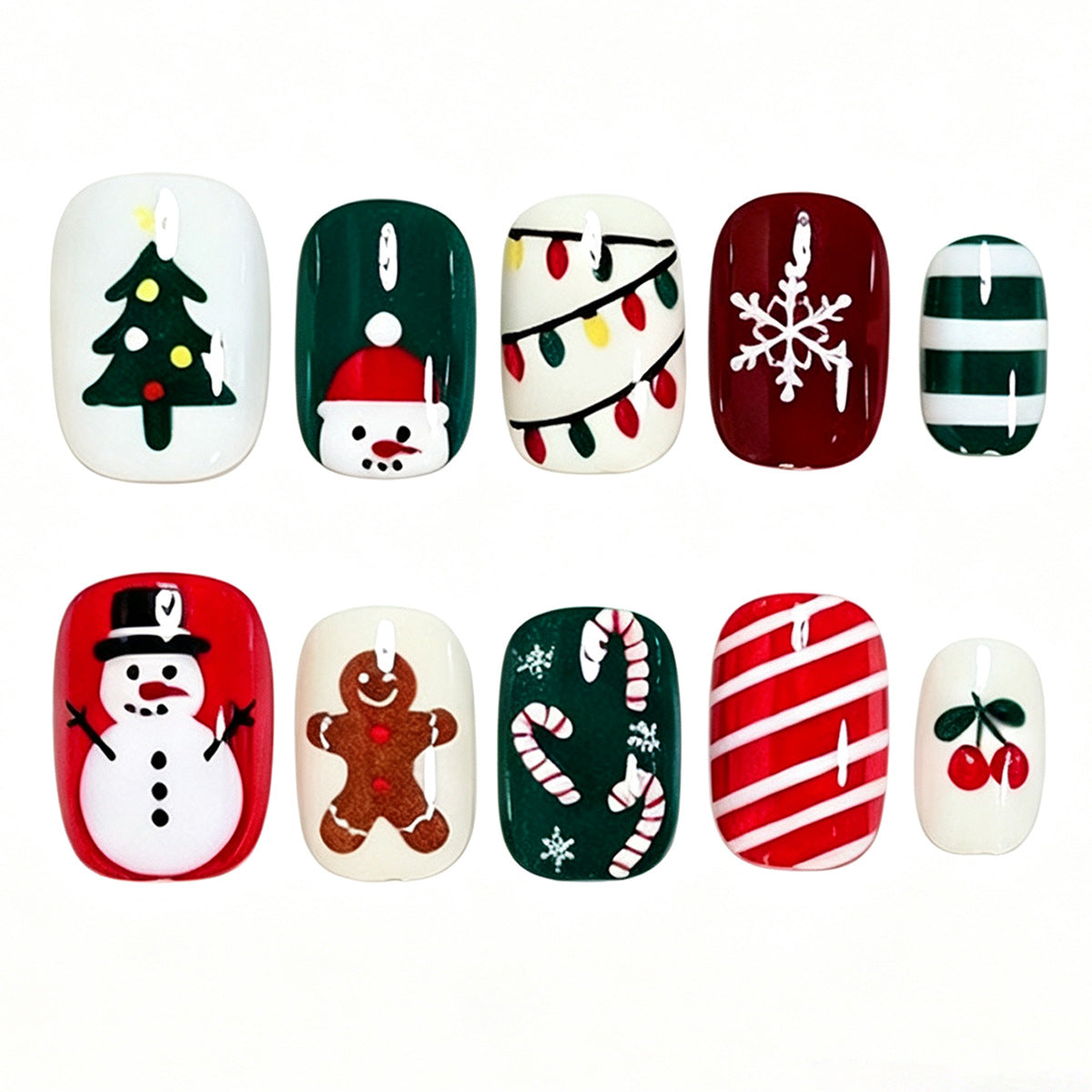 Festliches Holiday Nagelkunstset Brehn