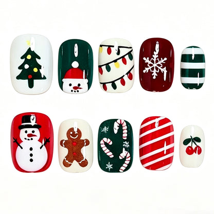Festliches Holiday Nagelkunstset Brehn