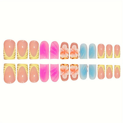 Floral Art Press-On Nails Brehn