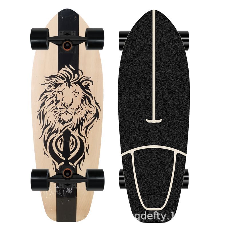 Künstlerisches Löwen Design Skateboard Brehn