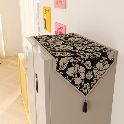 Decorative Floral Jacquard Tassel Cabinet and Table Runner