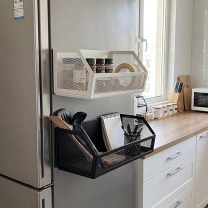 Magnetisches Mesh Kühlschrank Gewürzglas Aufbewahrungskorb